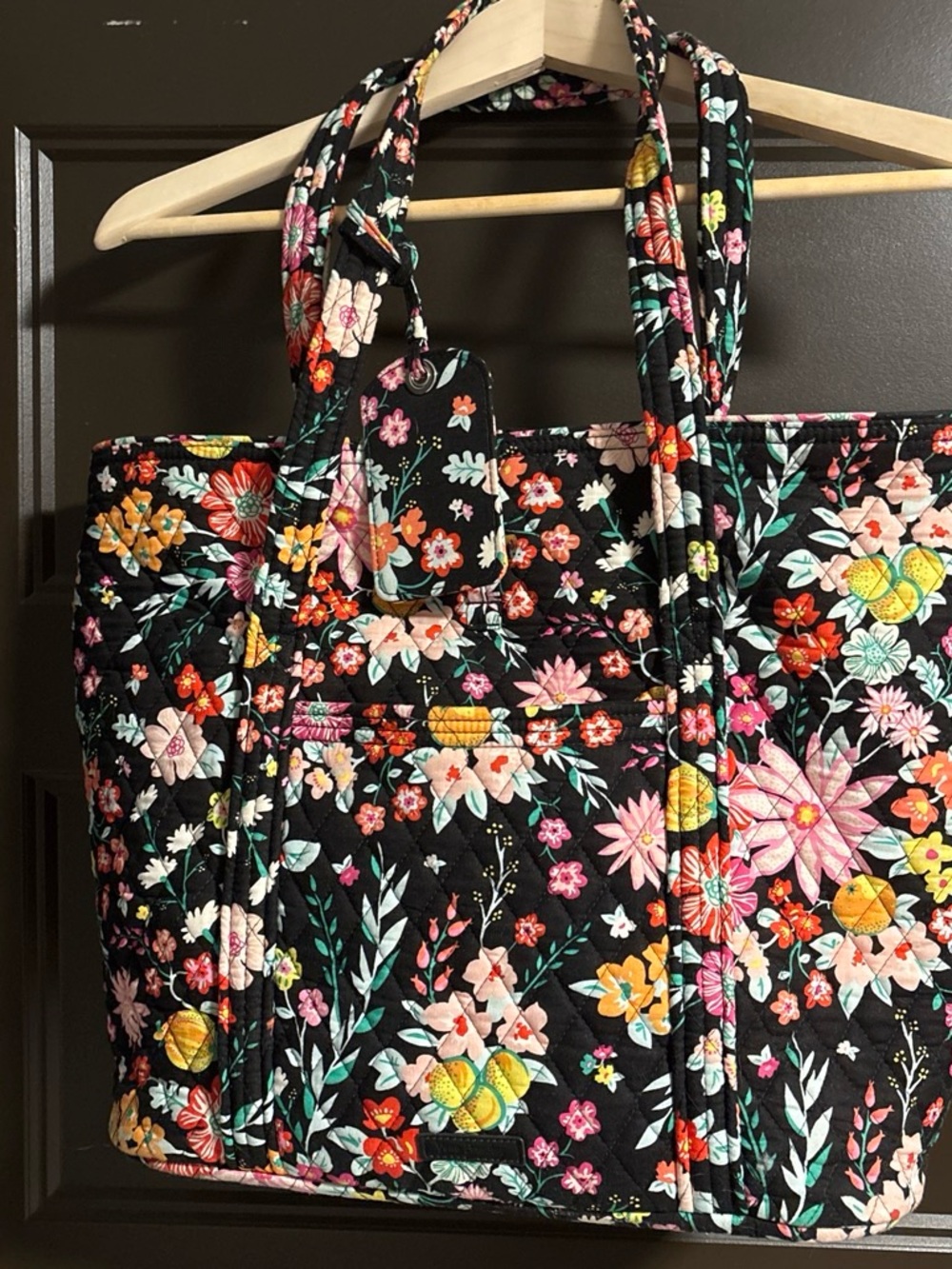 Vera Bradley Tangerine Twist Quilted Tote